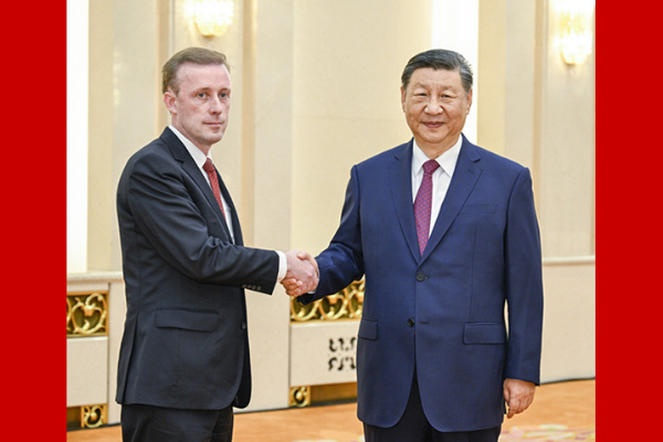 習近平會見美國總統國家安全事務助理沙利文